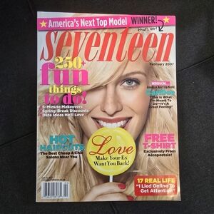Vintage February 2007 Seventeen Magazine